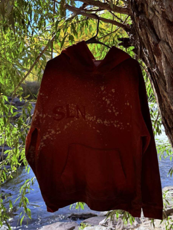 SLN Sunburnt Red Bleached Hoodie Collection